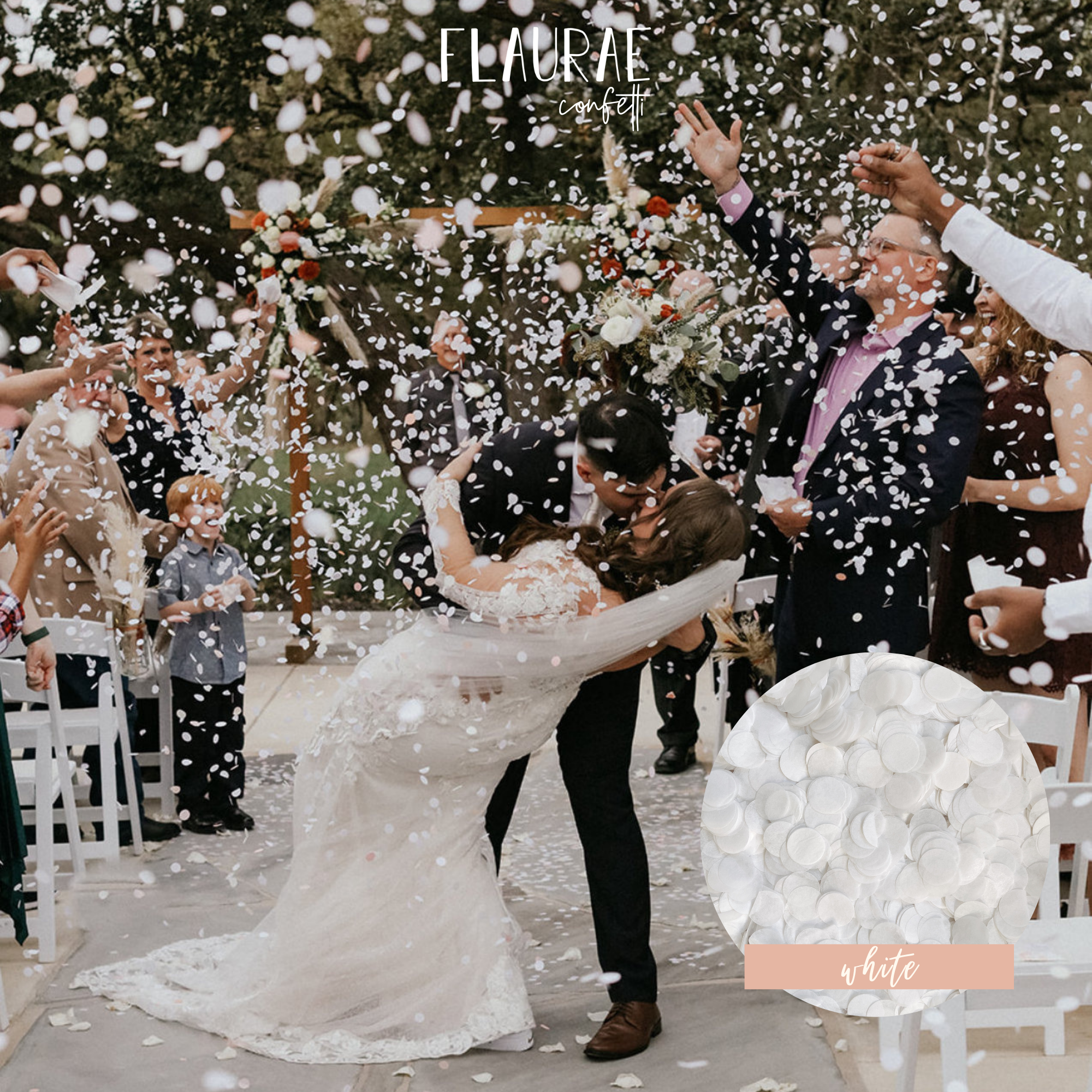 White Tissue Paper Confetti