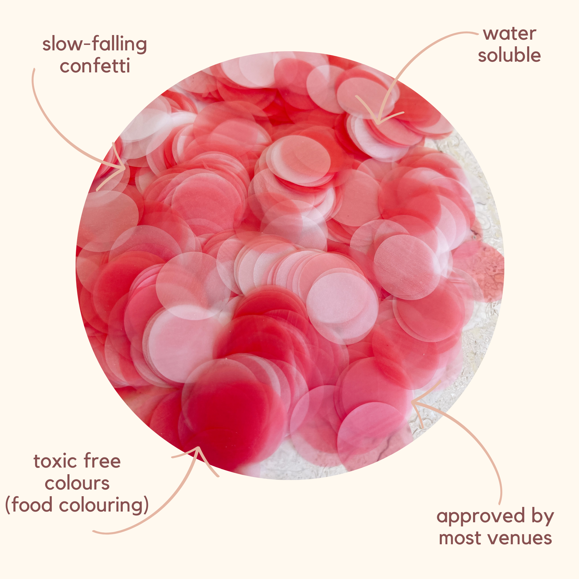 Marshmallow Rice Paper Confetti