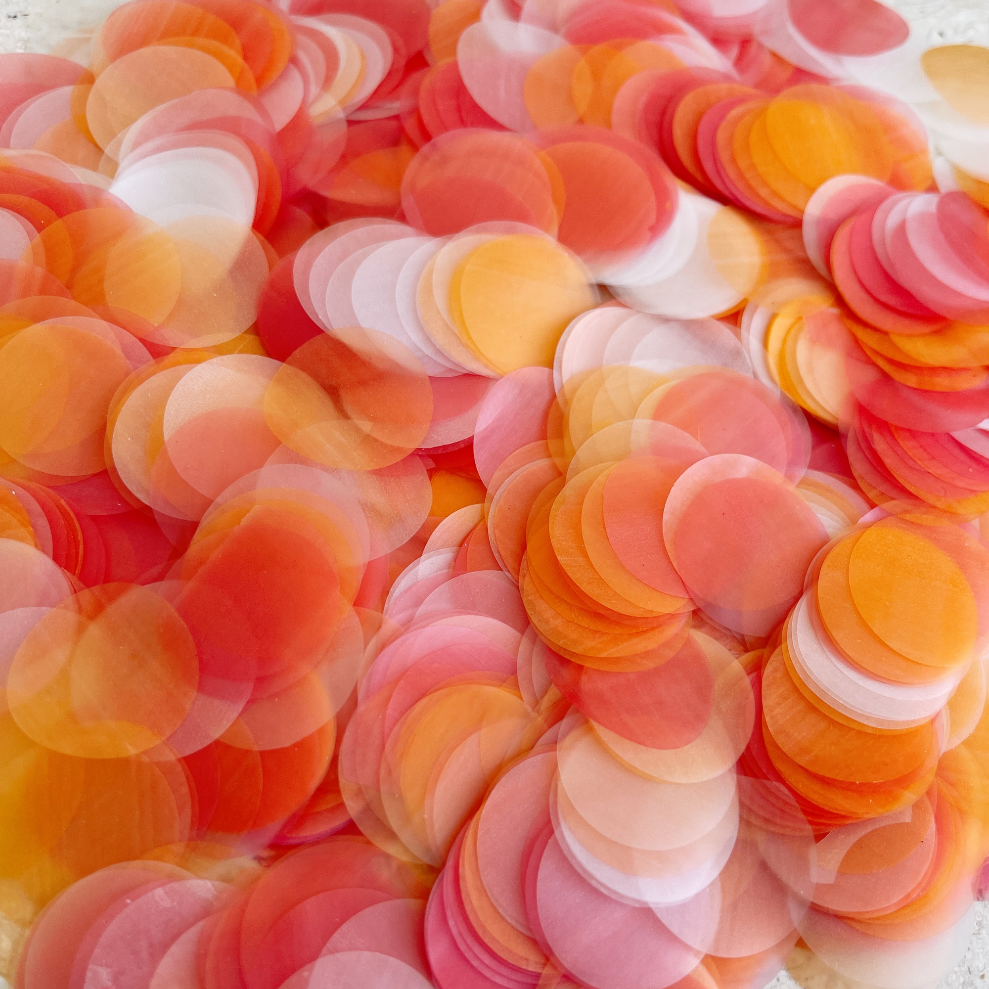 Sunset Rice Paper Confetti