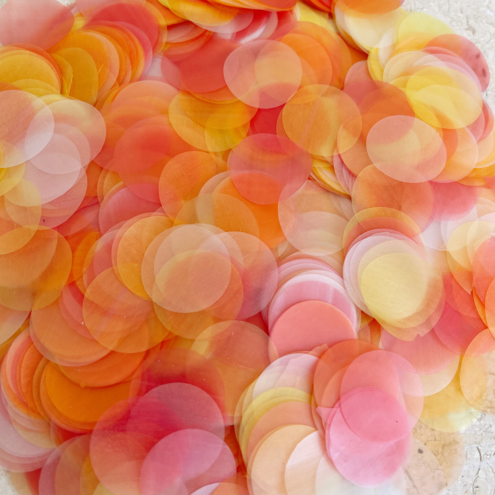 Sunrise Rice Paper Confetti