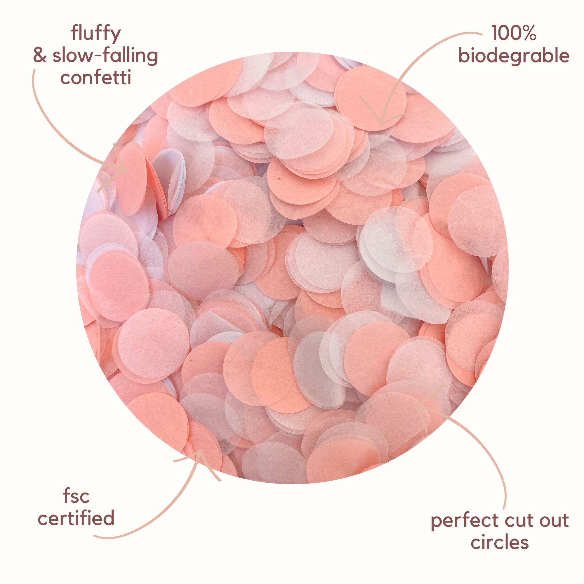 Marshmallow Tissue Paper Confetti