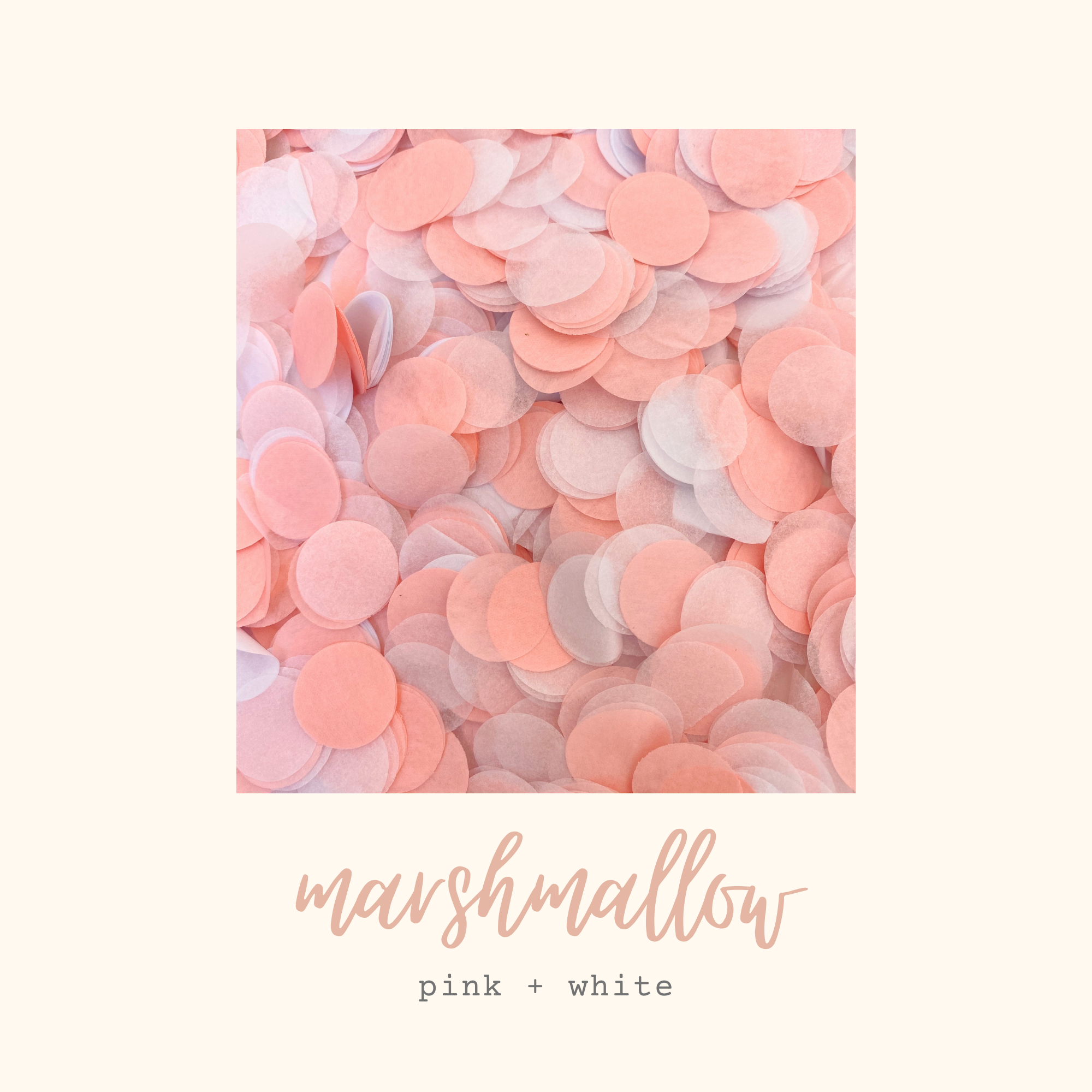 Marshmallow Tissue Paper Confetti