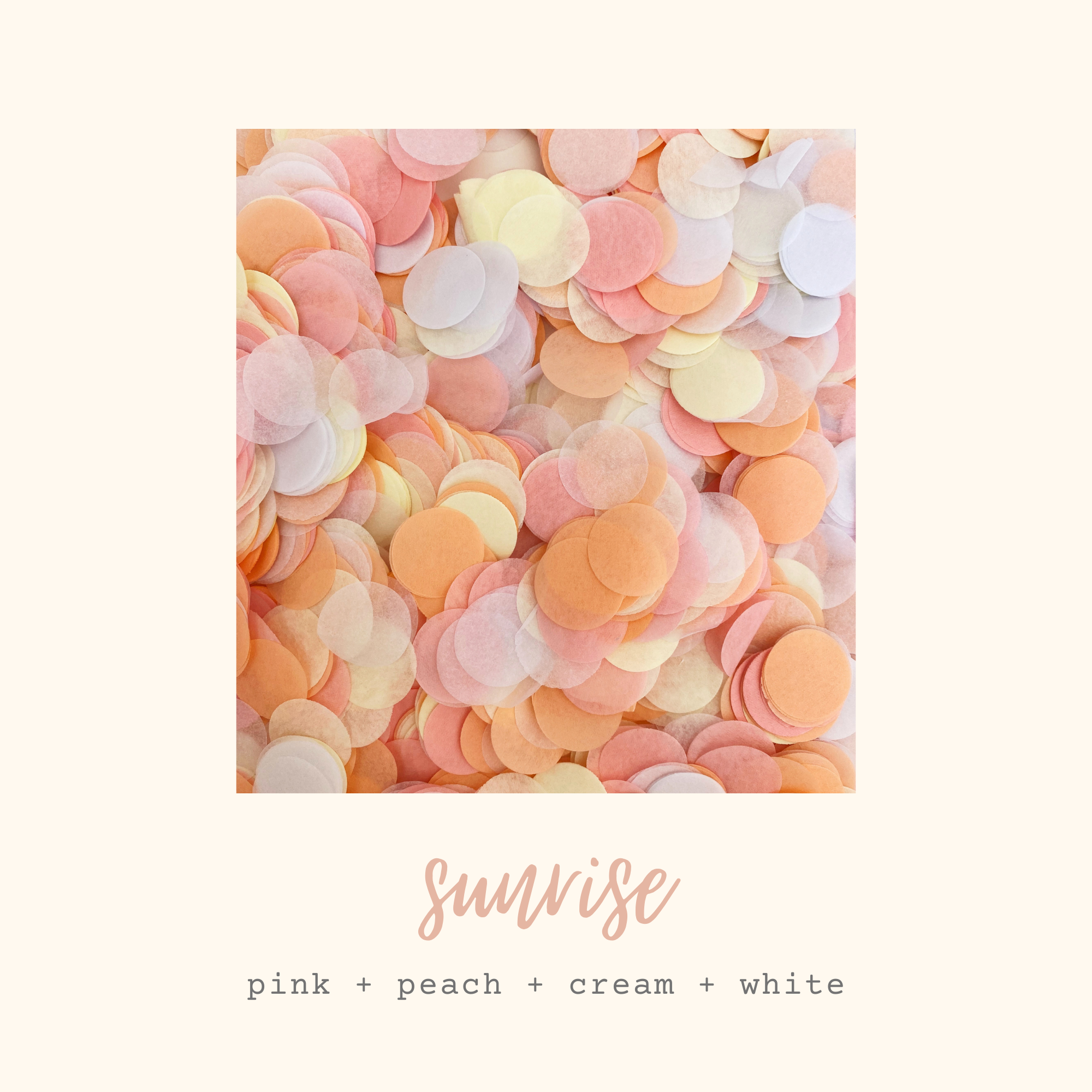 Sunrise Tissue Paper Confetti