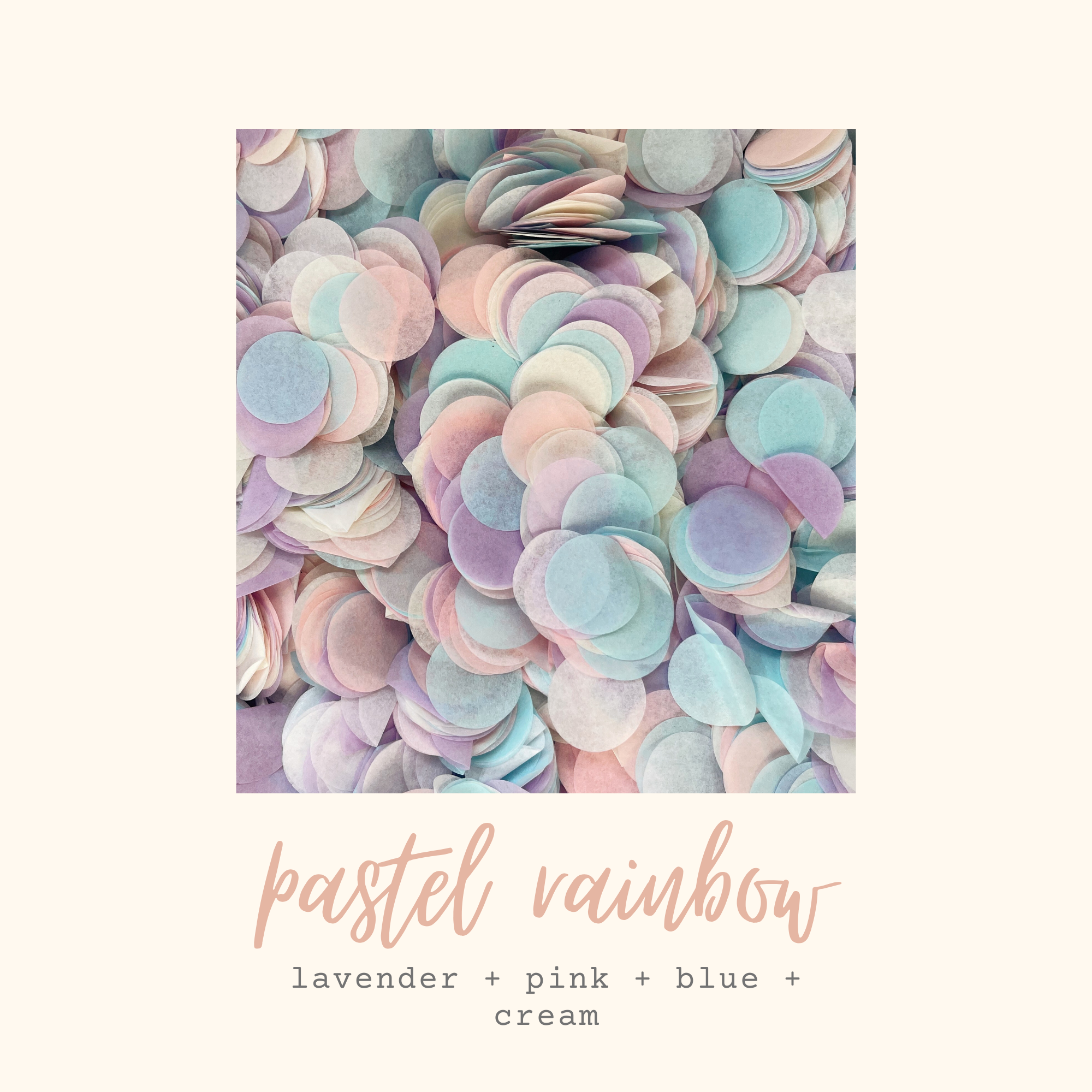 Pastel Rainbow Tissue Paper Confetti