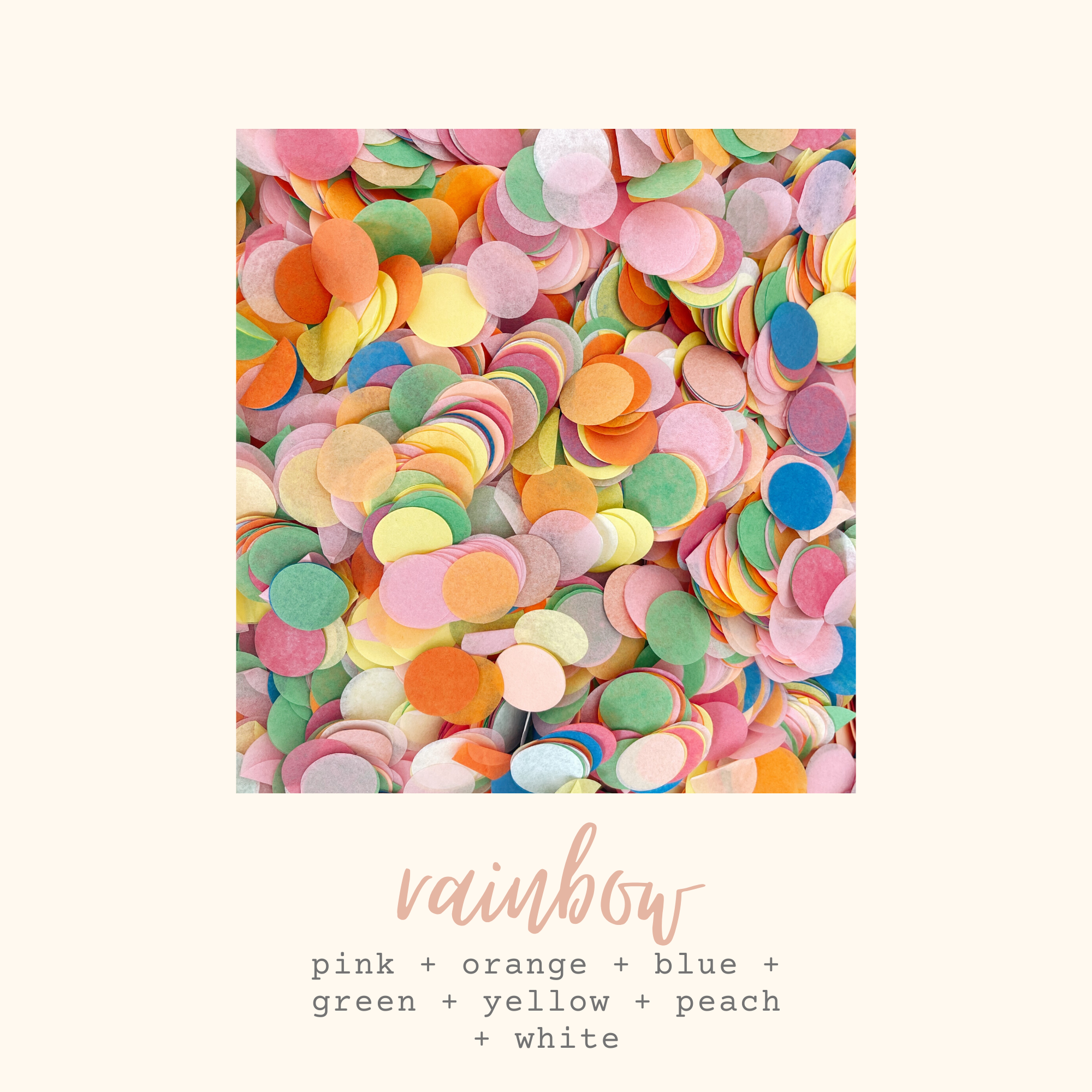 Rainbow Tissue Paper Confetti