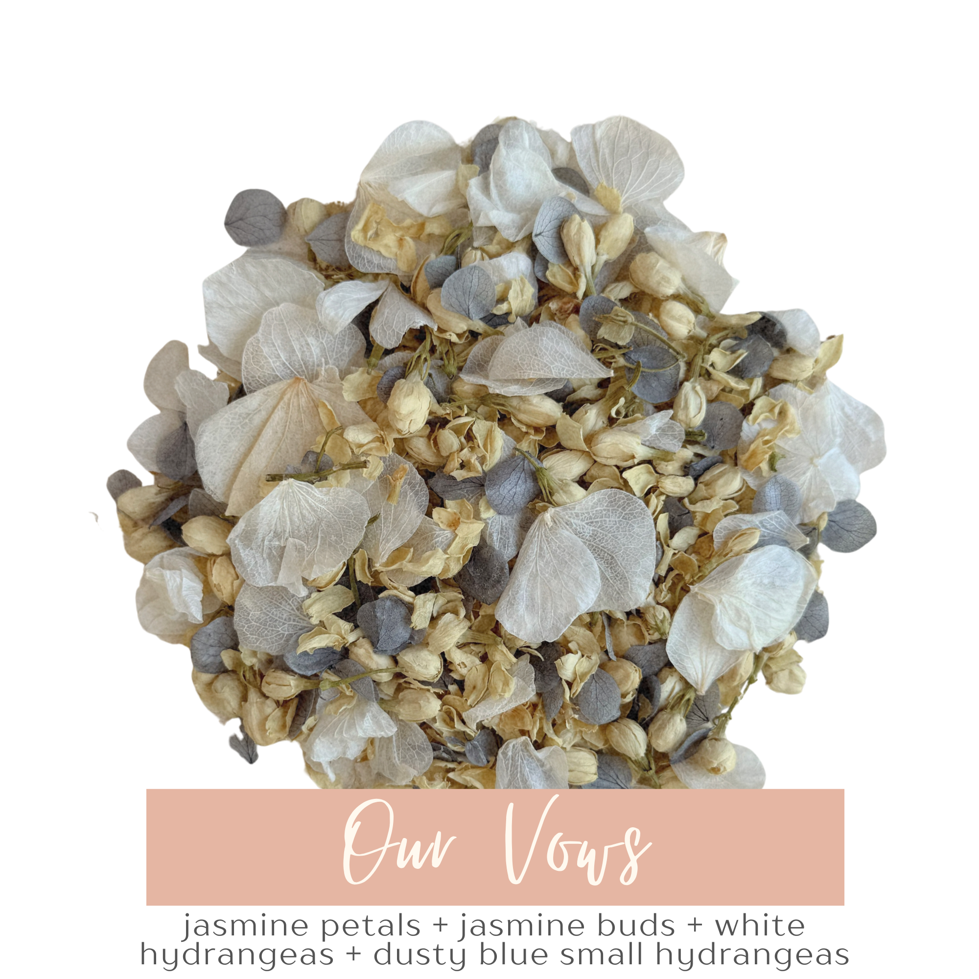 Our Vows | Biodegradable Dried & Preserved Flower Confetti