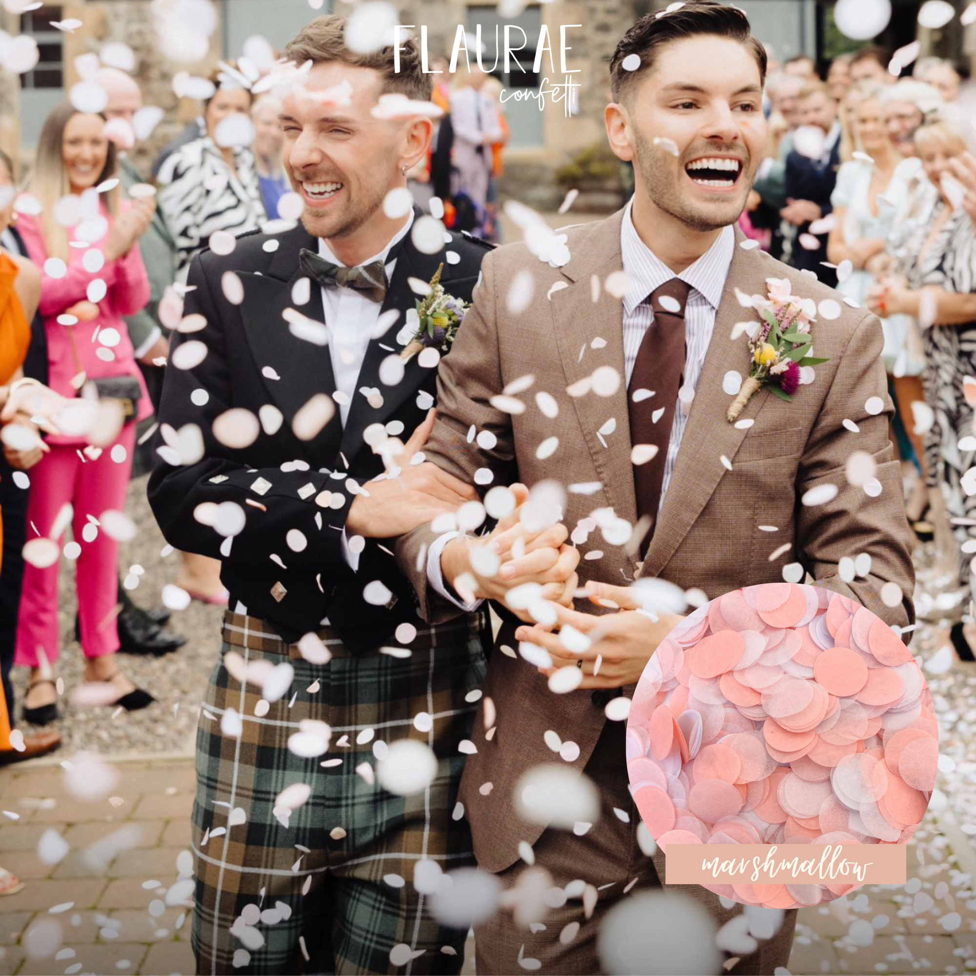 Marshmallow Tissue Paper Confetti