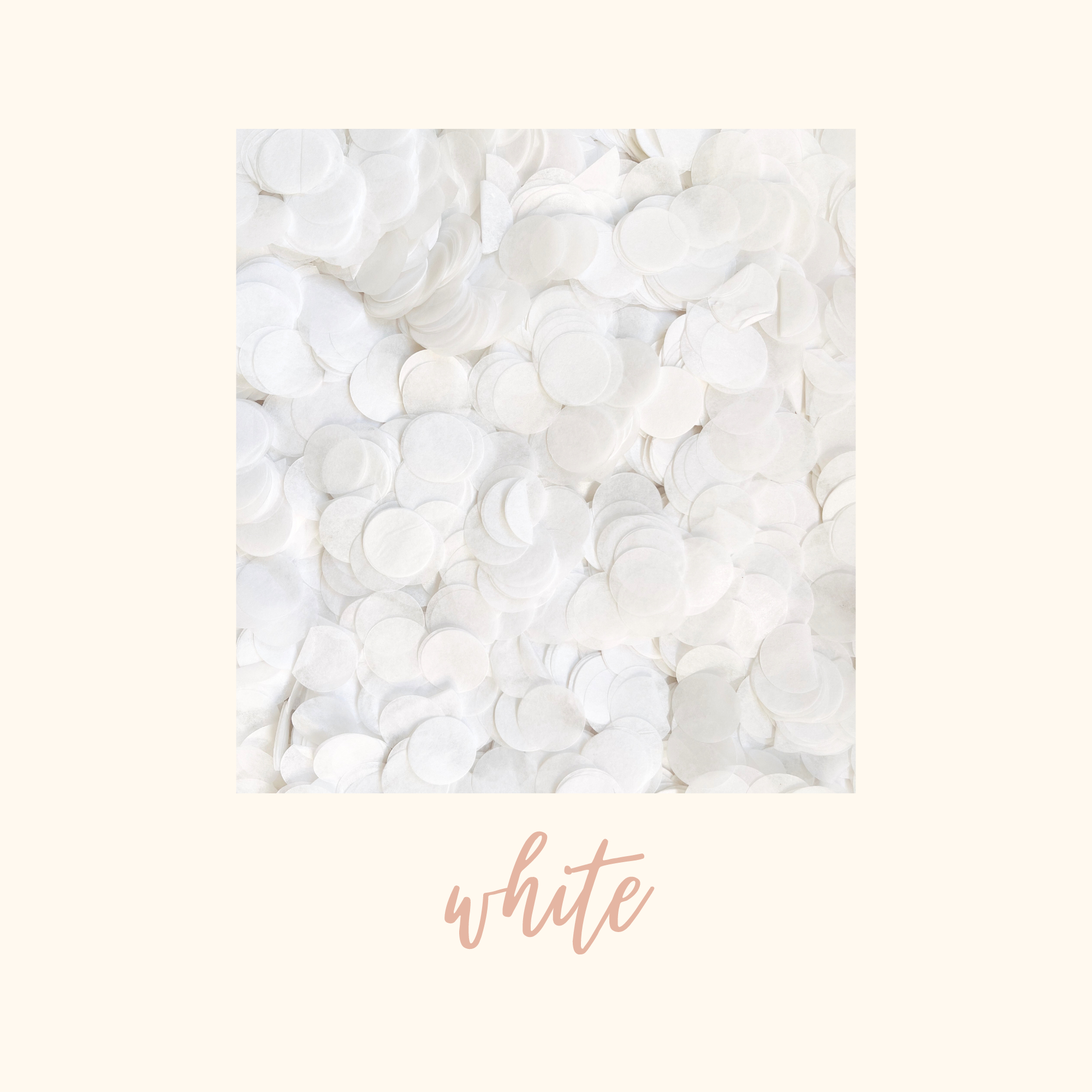 White Tissue Paper Confetti