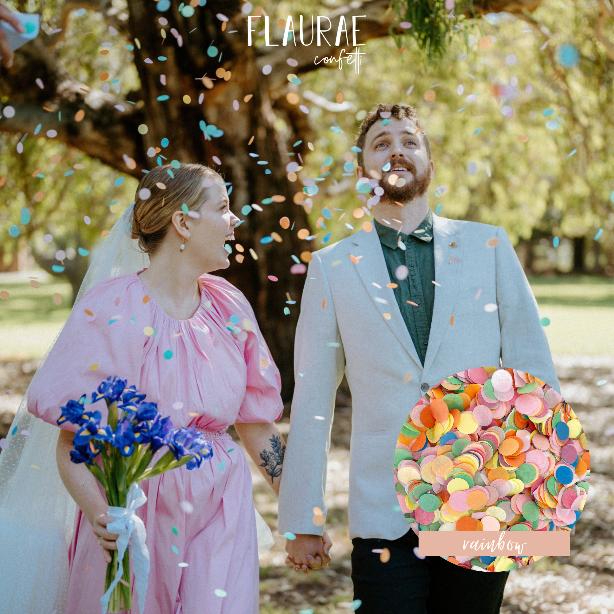 Rainbow Tissue Paper Confetti