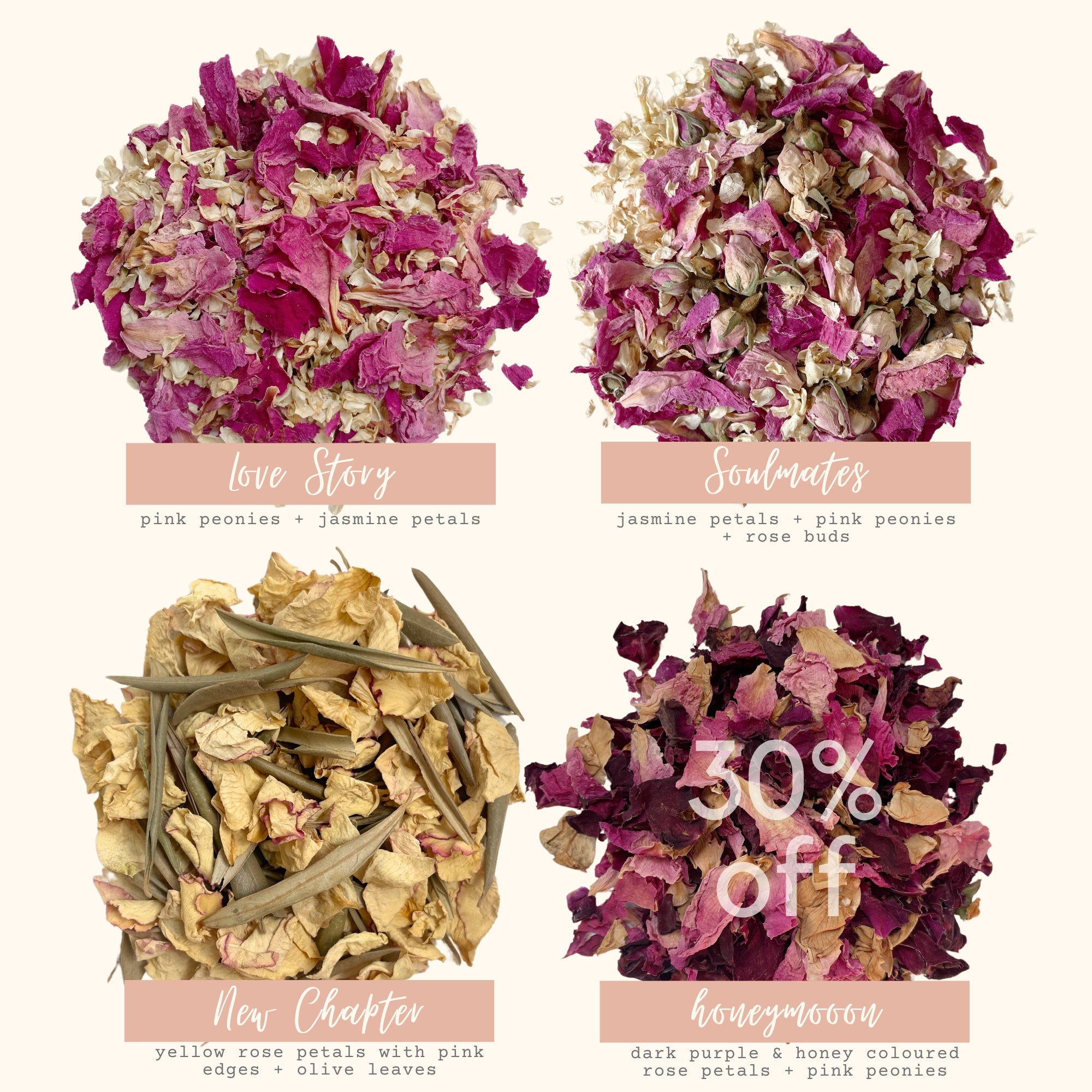 1 Litre Flower Confetti | Biodegradable Confetti
