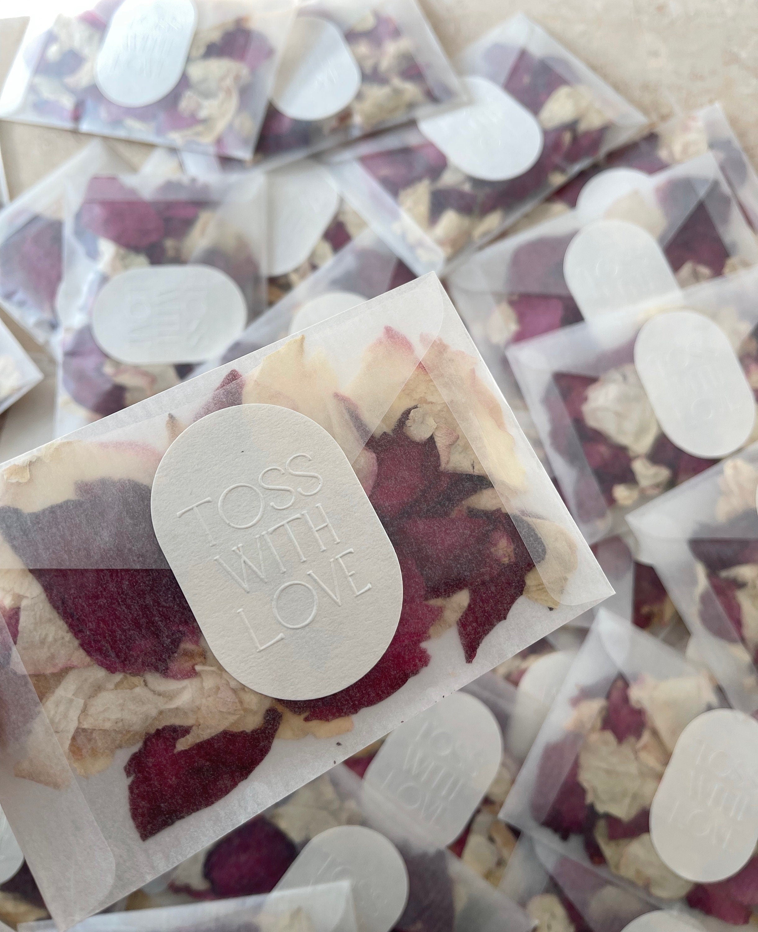 Wedding Confetti Bags | Biodegradable Confetti Packets | Dried Flower Confetti | Wedding Confetti | Confetti Toss | Flower Confetti Wedding