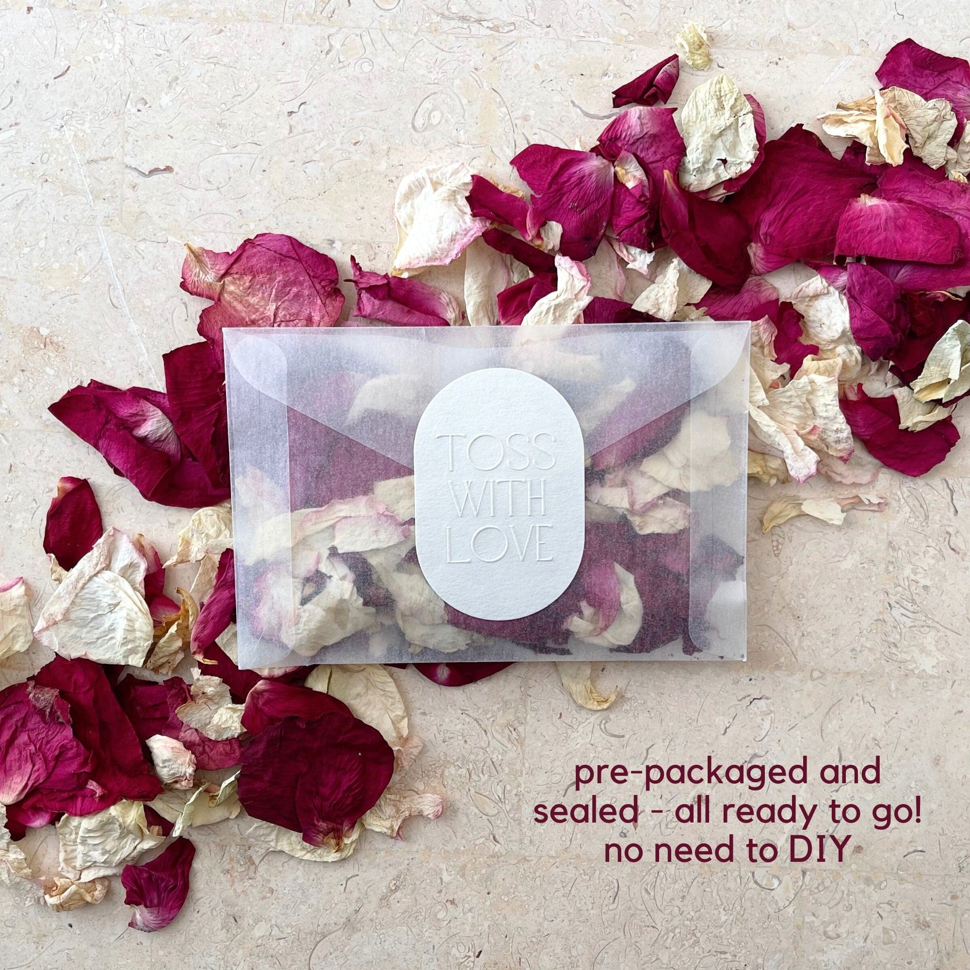 Wedding Confetti Bags | Biodegradable Confetti Packets | Dried Flower Confetti | Wedding Confetti | Confetti Toss | Flower Confetti Wedding