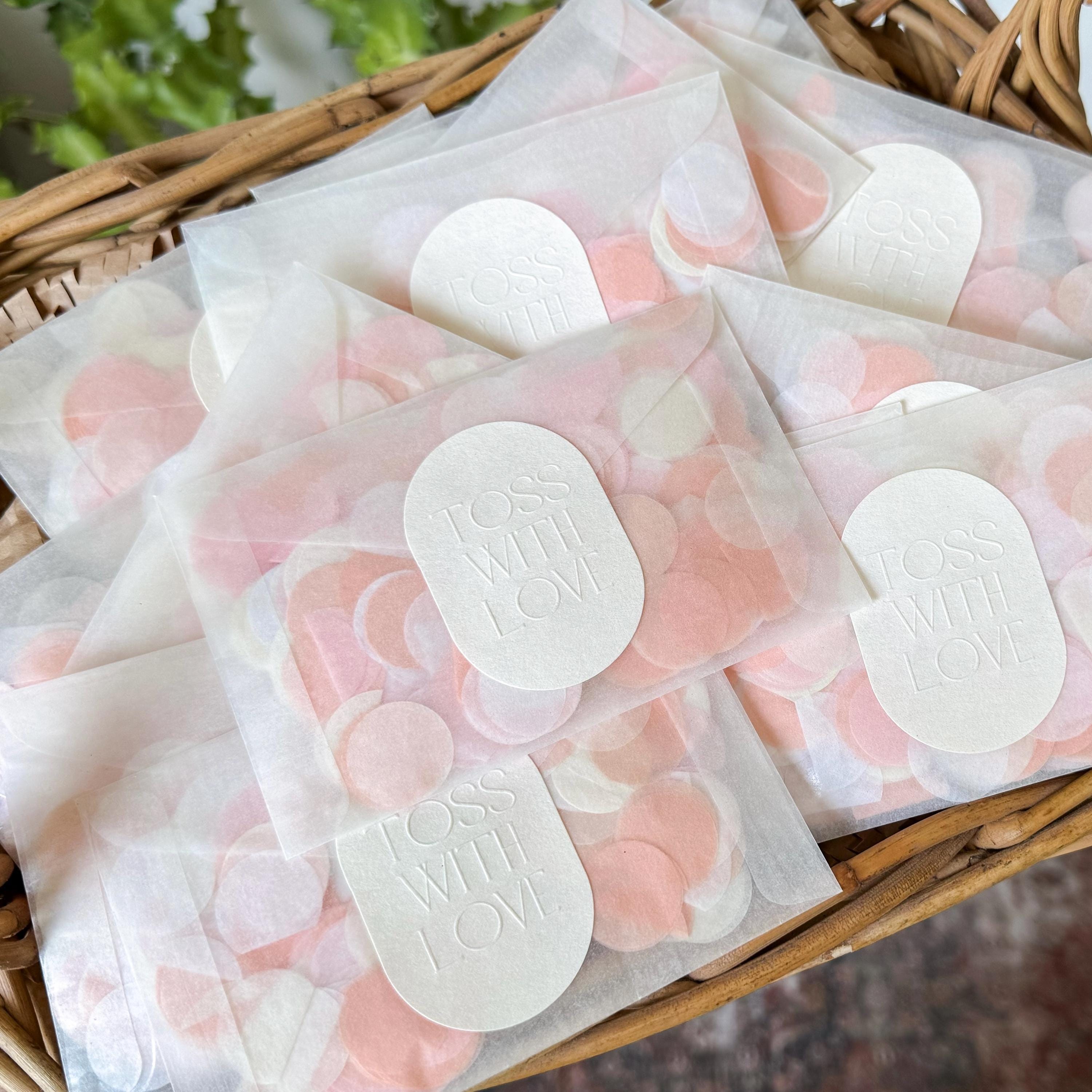 Wedding Confetti Bags | Biodegradable Confetti Packets | Tissue Paper Confetti | Wedding Confetti | Confetti Toss | Wedding Decor