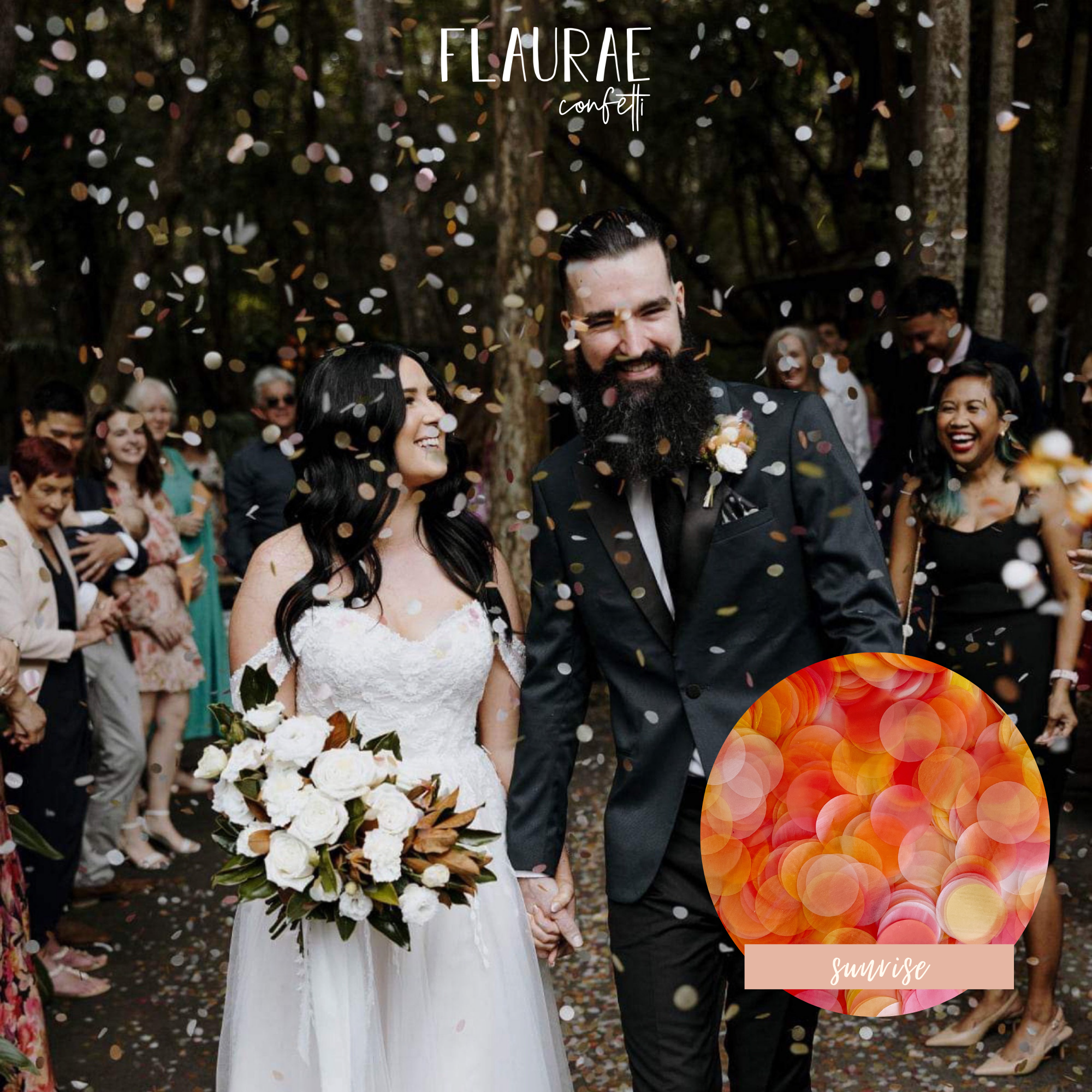 Rice Paper Confetti | Biodegradable & Water-Soluble | 6 Colours