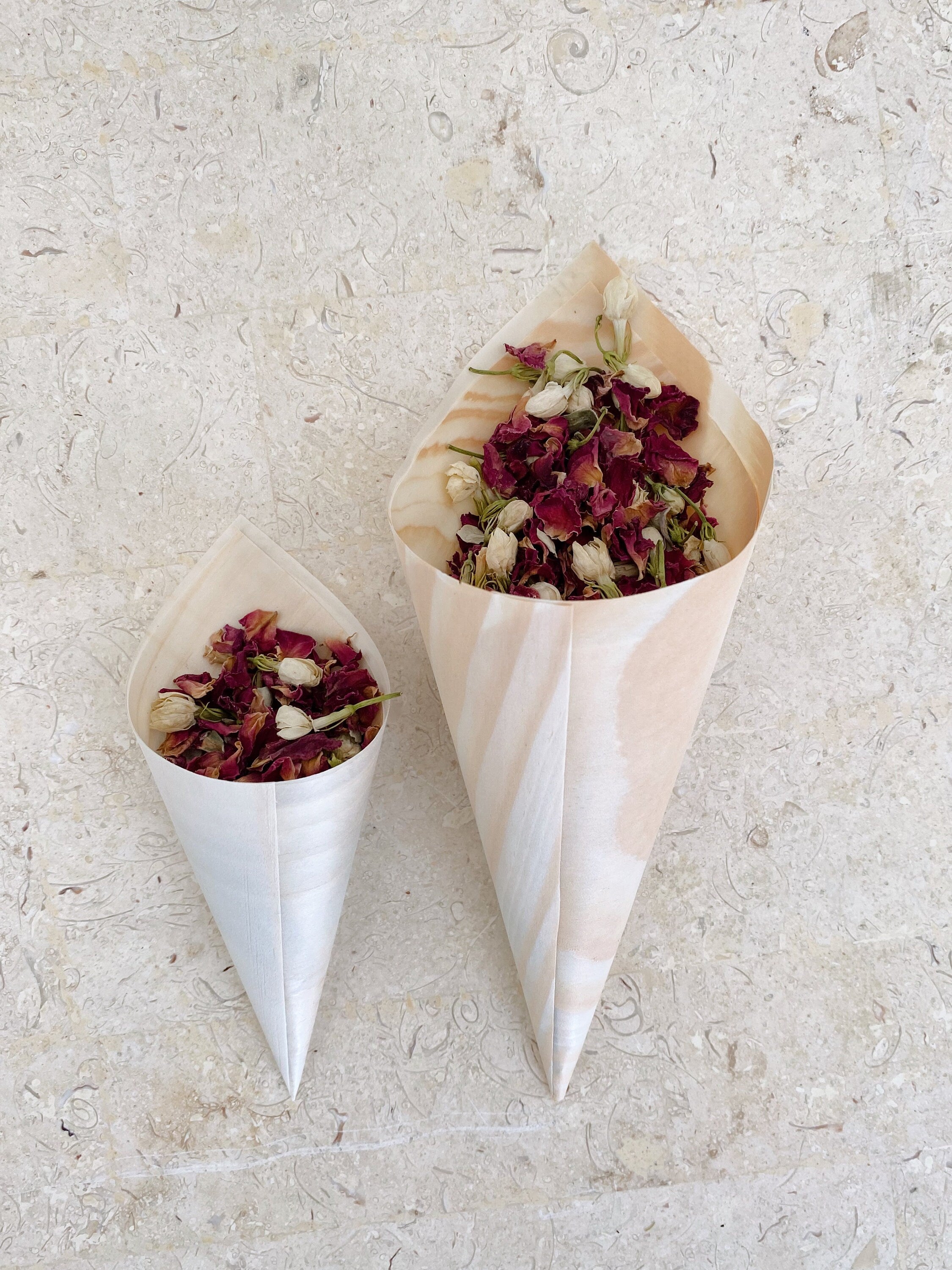 SECONDS - Wedding Confetti Cone | Dried Flower Confetti Cone