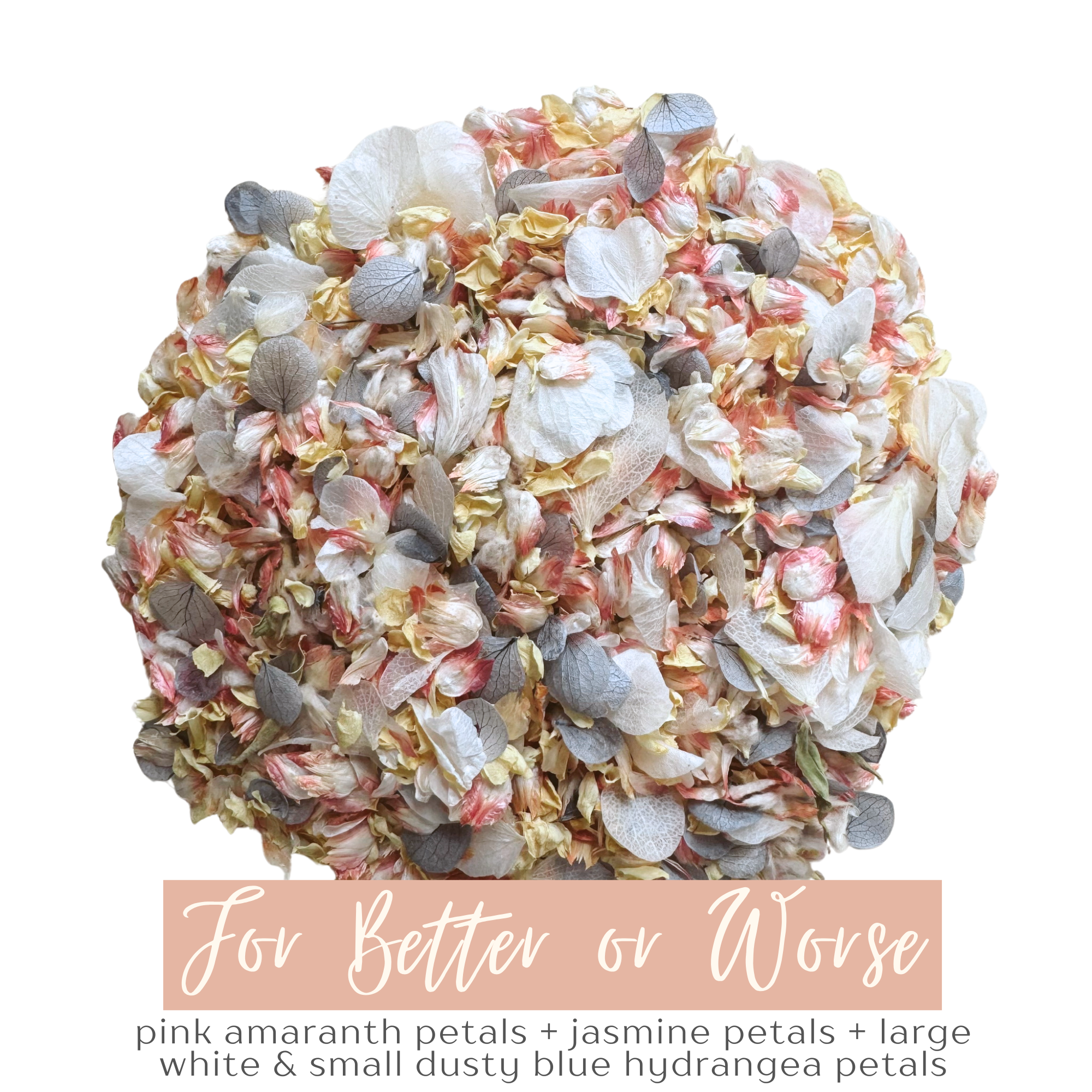 For Better or Worse | Biodegradable Dried & Preserved Flower Confetti