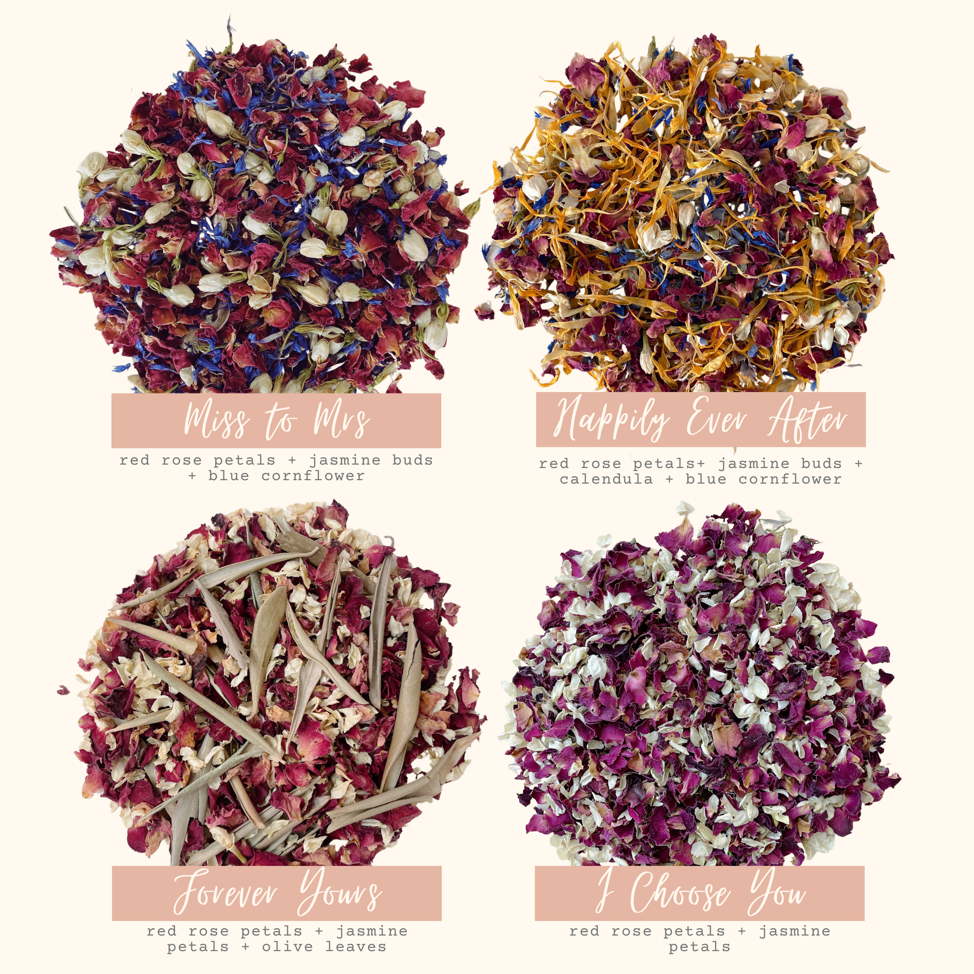 Flower Confetti + Cones | Biodegradable Confetti