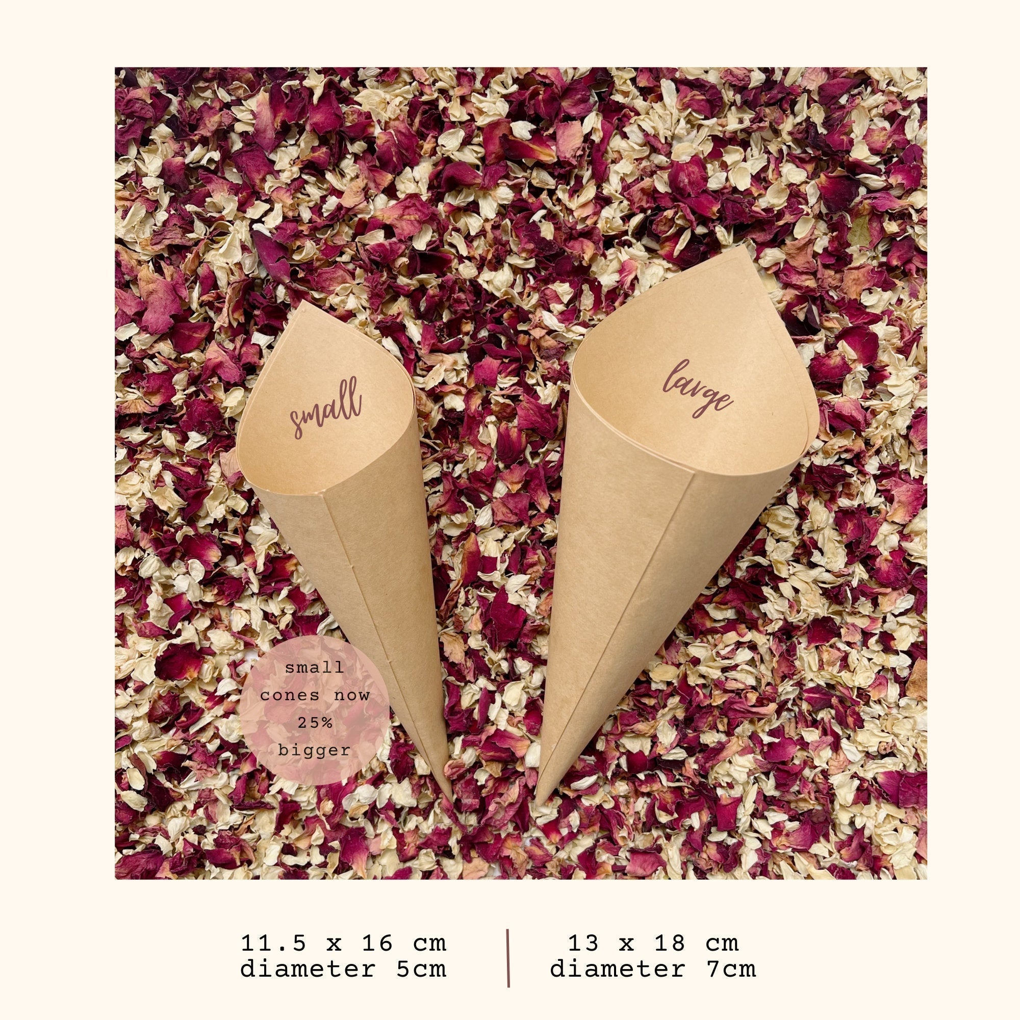 Flower Confetti + Cones | Biodegradable Confetti