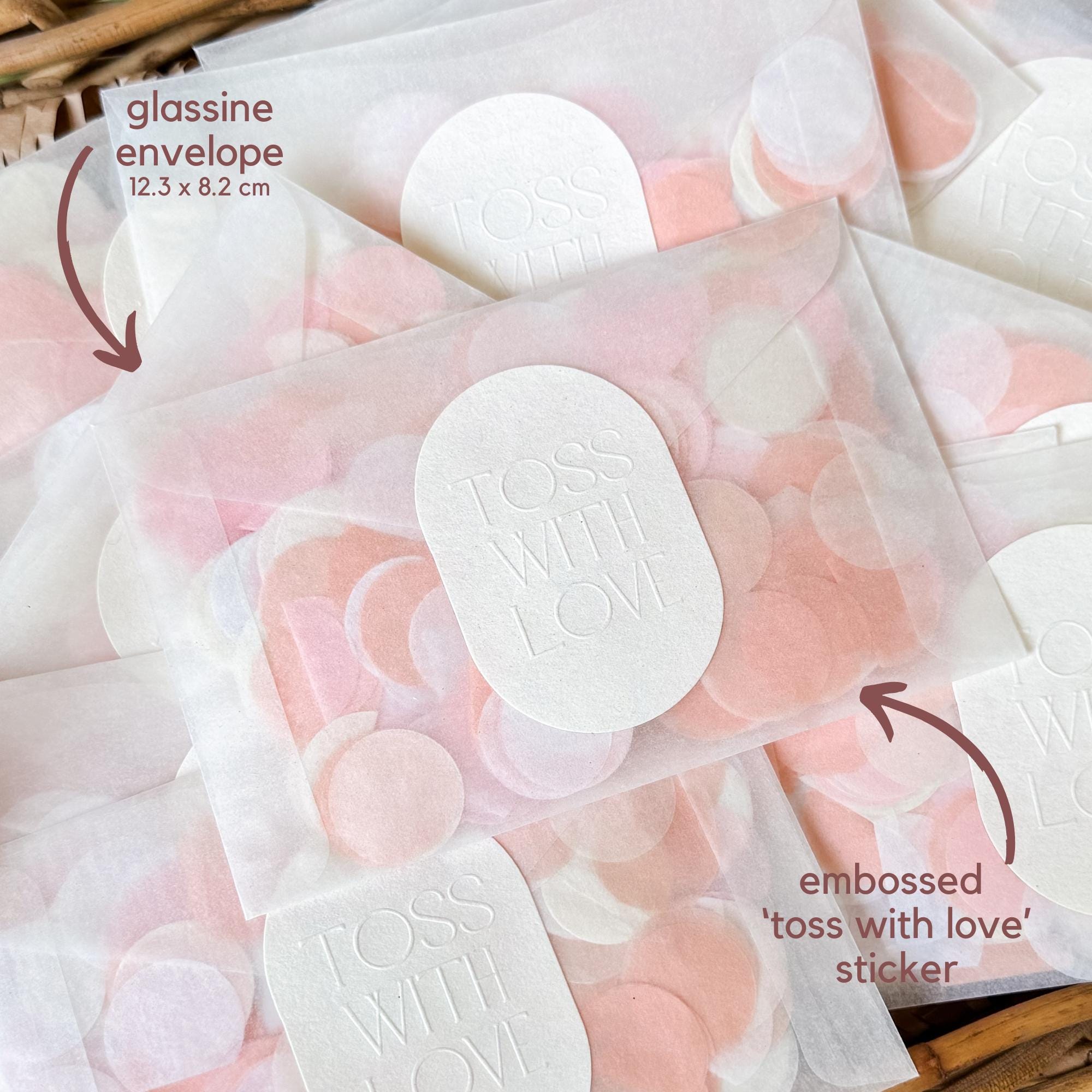 Wedding Confetti Bags | Biodegradable Confetti Packets | Tissue Paper Confetti | Wedding Confetti | Confetti Toss | Wedding Decor