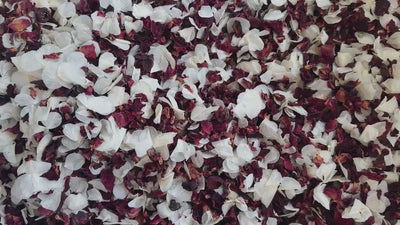 White Wedding Confetti | Rose Petal Confetti